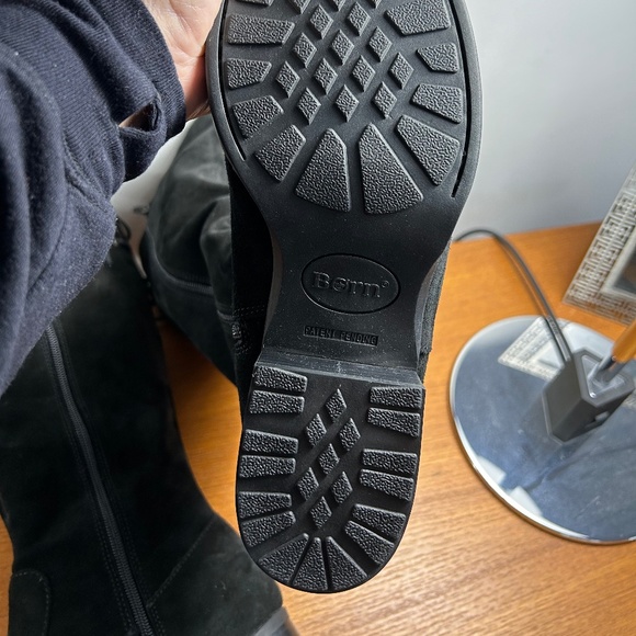 New Stunning Born Black Suede Tall Boots - Picture 8 of 12